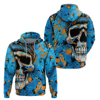 Grafity Skull Hoodie Street Style Skull Colorful Abstract Art - Wonder Print Shop