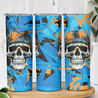 Grafity Skull Skinny Tumbler Street Style Skull Colorful Abstract Art - Wonder Print Shop