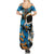 Grafity Skull Summer Maxi Dress Street Style Skull Colorful Abstract Art - Wonder Print Shop