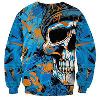 Grafity Skull Sweatshirt Street Style Skull Colorful Abstract Art - Wonder Print Shop