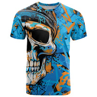Grafity Skull T Shirt Street Style Skull Colorful Abstract Art - Wonder Print Shop