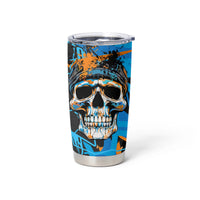 Grafity Skull Tumbler Cup Street Style Skull Colorful Abstract Art - Wonder Print Shop