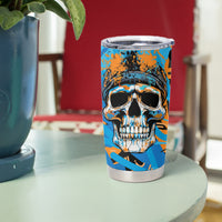 Grafity Skull Tumbler Cup Street Style Skull Colorful Abstract Art - Wonder Print Shop