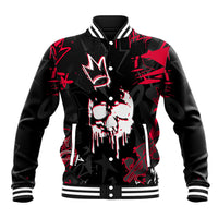 Skull Pattern Baseball Jacket The Time Is Aways Right To Do What Is Right - Wonder Print Shop