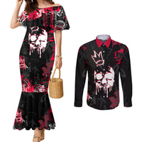 skull-pattern-couples-matching-mermaid-dress-and-long-sleeve-button-shirts-the-time-is-aways-right-to-do-what-is-right
