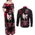 Skull Pattern Couples Matching Off Shoulder Maxi Dress and Long Sleeve Button Shirts The Time Is Aways Right To Do What Is Right - Wonder Print Shop