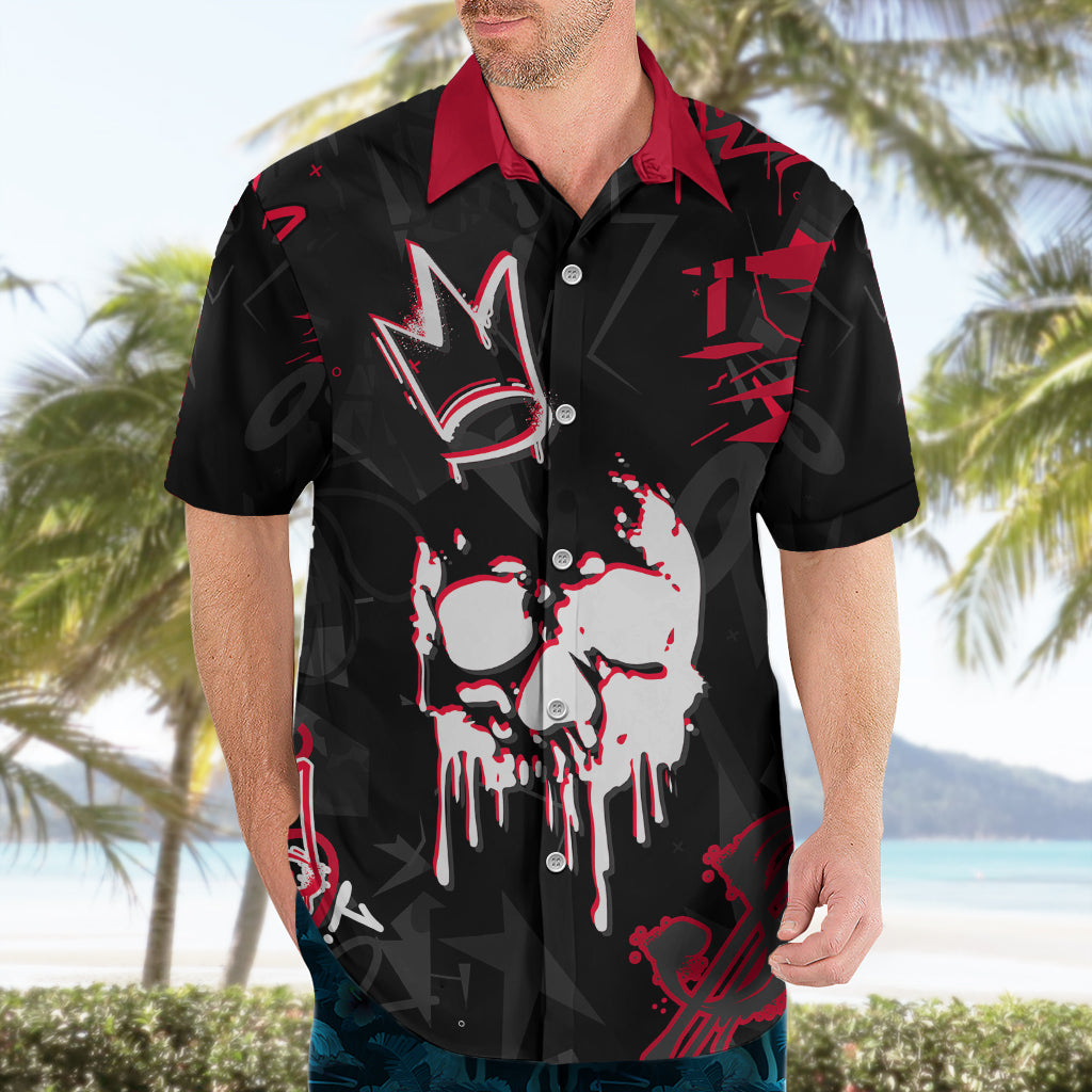 Skull Pattern Hawaiian Shirt The Time Is Aways Right To Do What Is Right - Wonder Print Shop