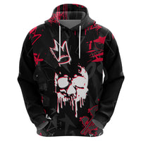 Skull Pattern Hoodie The Time Is Aways Right To Do What Is Right - Wonder Print Shop