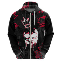 Skull Pattern Hoodie The Time Is Aways Right To Do What Is Right - Wonder Print Shop