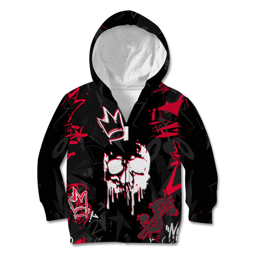 Skull Pattern Kid Hoodie The Time Is Aways Right To Do What Is Right - Wonder Print Shop