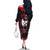 Skull Pattern Off The Shoulder Long Sleeve Dress The Time Is Aways Right To Do What Is Right - Wonder Print Shop