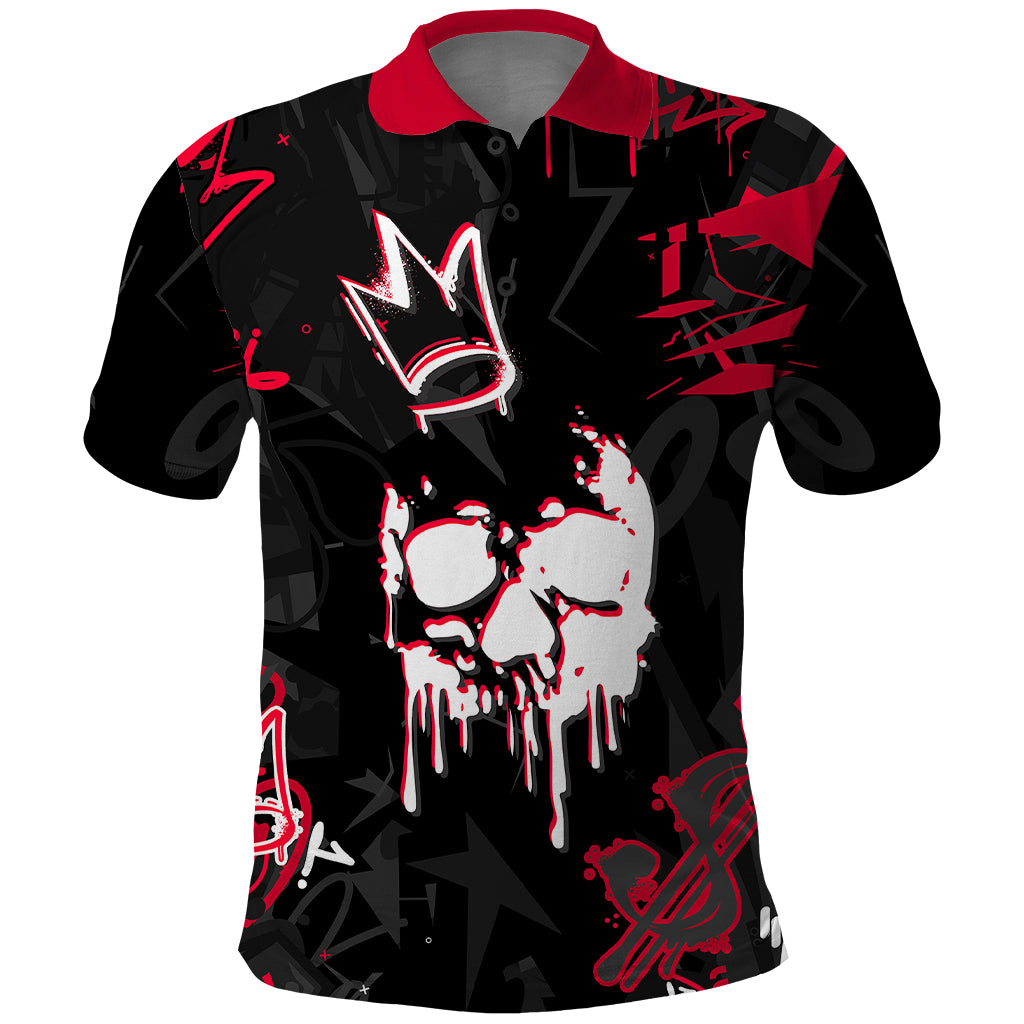 Skull Pattern Polo Shirt The Time Is Aways Right To Do What Is Right - Wonder Print Shop