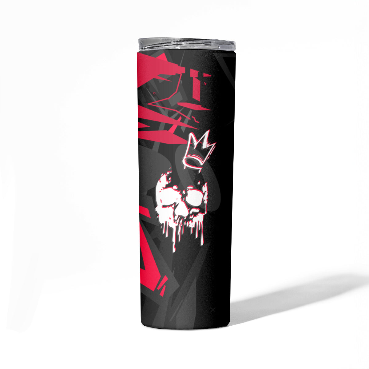 Skull Pattern Skinny Tumbler The Time Is Aways Right To Do What Is Right - Wonder Print Shop