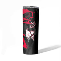 Skull Pattern Skinny Tumbler The Time Is Aways Right To Do What Is Right - Wonder Print Shop