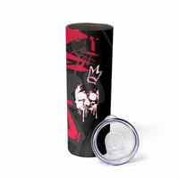 Skull Pattern Skinny Tumbler The Time Is Aways Right To Do What Is Right - Wonder Print Shop