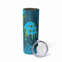 Grafity Skull Skinny Tumbler My Give A Fuck Is Broken But My Go Fck Your Self - Wonder Print Shop