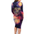 Skull Family Matching Long Sleeve Bodycon Dress and Hawaiian Shirt I Need More Space Cosmic Style - Wonder Print Shop