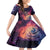 Skull Family Matching Off Shoulder Maxi Dress and Hawaiian Shirt I Need More Space Cosmic Style - Wonder Print Shop