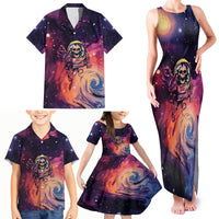 Skull Family Matching Tank Maxi Dress and Hawaiian Shirt I Need More Space Cosmic Style - Wonder Print Shop