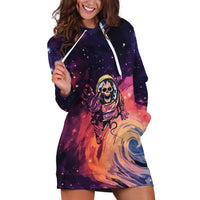 Skull Hoodie Dress I Need More Space Cosmic Style - Wonder Print Shop