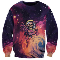 Skull Sweatshirt I Need More Space Cosmic Style - Wonder Print Shop