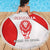 Georgia Flag Beach Blanket with Born to Roar with Red Lion and National Symbols - Wonder Print Shop