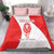 Georgia Flag Bedding Set with Born to Roar with Red Lion and National Symbols - Wonder Print Shop