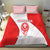 Georgia Flag Bedding Set with Born to Roar with Red Lion and National Symbols - Wonder Print Shop