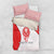 Georgia Flag Bedding Set with Born to Roar with Red Lion and National Symbols - Wonder Print Shop