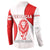 Georgia Flag Button Sweatshirt with Born to Roar with Red Lion and National Symbols - Wonder Print Shop