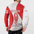 Georgia Flag Button Sweatshirt with Born to Roar with Red Lion and National Symbols - Wonder Print Shop