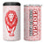 Georgia Flag 4 in 1 Can Cooler Tumbler with Born to Roar with Red Lion and National Symbols - Wonder Print Shop