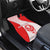 Georgia Flag Car Mats with Born to Roar with Red Lion and National Symbols - Wonder Print Shop