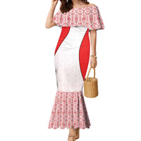 Georgia Flag Family Matching Mermaid Dress and Hawaiian Shirt with Born to Roar with Red Lion and National Symbols - Wonder Print Shop