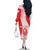 Georgia Flag Family Matching Off The Shoulder Long Sleeve Dress and Hawaiian Shirt with Born to Roar with Red Lion and National Symbols - Wonder Print Shop