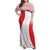 Georgia Flag Family Matching Off Shoulder Maxi Dress and Hawaiian Shirt with Born to Roar with Red Lion and National Symbols - Wonder Print Shop