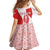 Georgia Flag Family Matching Off Shoulder Short Dress and Hawaiian Shirt with Born to Roar with Red Lion and National Symbols - Wonder Print Shop