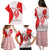 Georgia Flag Family Matching Puletasi and Hawaiian Shirt with Born to Roar with Red Lion and National Symbols - Wonder Print Shop