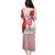 Georgia Flag Family Matching Puletasi and Hawaiian Shirt with Born to Roar with Red Lion and National Symbols - Wonder Print Shop