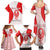 Georgia Flag Family Matching Summer Maxi Dress and Hawaiian Shirt with Born to Roar with Red Lion and National Symbols - Wonder Print Shop