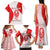 Georgia Flag Family Matching Tank Maxi Dress and Hawaiian Shirt with Born to Roar with Red Lion and National Symbols - Wonder Print Shop