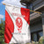 Georgia Flag Garden Flag with Born to Roar with Red Lion and National Symbols - Wonder Print Shop