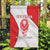 Georgia Flag Garden Flag with Born to Roar with Red Lion and National Symbols - Wonder Print Shop