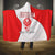 Georgia Flag Hooded Blanket with Born to Roar with Red Lion and National Symbols - Wonder Print Shop