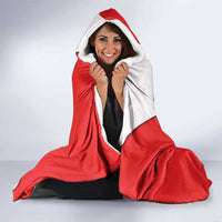 Georgia Flag Hooded Blanket with Born to Roar with Red Lion and National Symbols - Wonder Print Shop