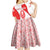 Georgia Flag Kid Short Sleeve Dress with Born to Roar with Red Lion and National Symbols - Wonder Print Shop