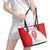 Georgia Flag Leather Tote Bag with Born to Roar with Red Lion and National Symbols - Wonder Print Shop