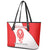 Georgia Flag Leather Tote Bag with Born to Roar with Red Lion and National Symbols - Wonder Print Shop