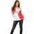 Georgia Flag Off Shoulder Sweater with Born to Roar with Red Lion and National Symbols - Wonder Print Shop