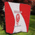 Georgia Flag Quilt with Born to Roar with Red Lion and National Symbols - Wonder Print Shop